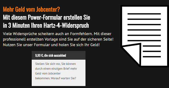 Muster-Widerspruch gegen Hartz 4 Bescheid Muster-Widerspruch gegen Hartz 4 Bescheid