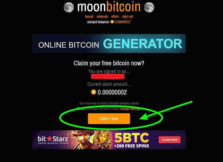 Bitcoin verdienen auf Moonbitcoin