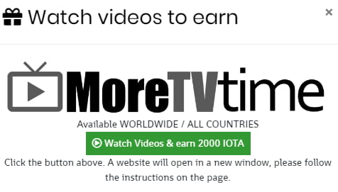 Mit Videos anschauen IOTA verdienen